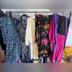 5 Vintage Dresses Bundle